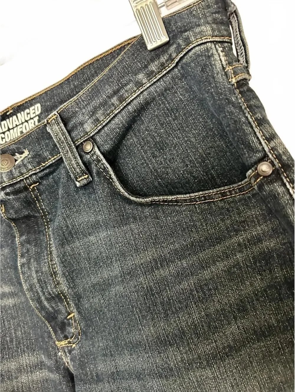 Wrangler 20X Men's Straight Leg Dark Wash Stretch Denim Jeans Regular Fit 33x30